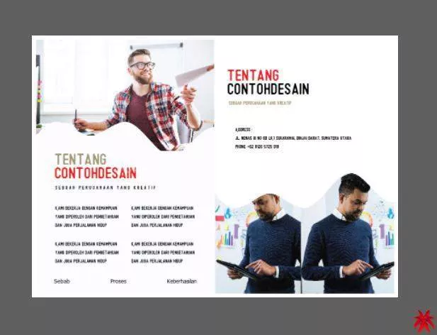 Contoh Brosur Simple Sederhana