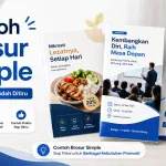 100+ Contoh Brosur Simple Sederhana Menarik