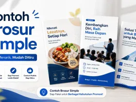 100+ Contoh Brosur Simple Sederhana Menarik