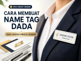 Cara Membuat Name Tag Dada untuk Memperkenalkan Diri dengan Elegan