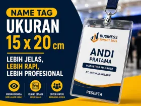 Maksimalkan Penggunaan Name Tag Ukuran 15 x 20: Memperkenalkan Diri dengan Gaya