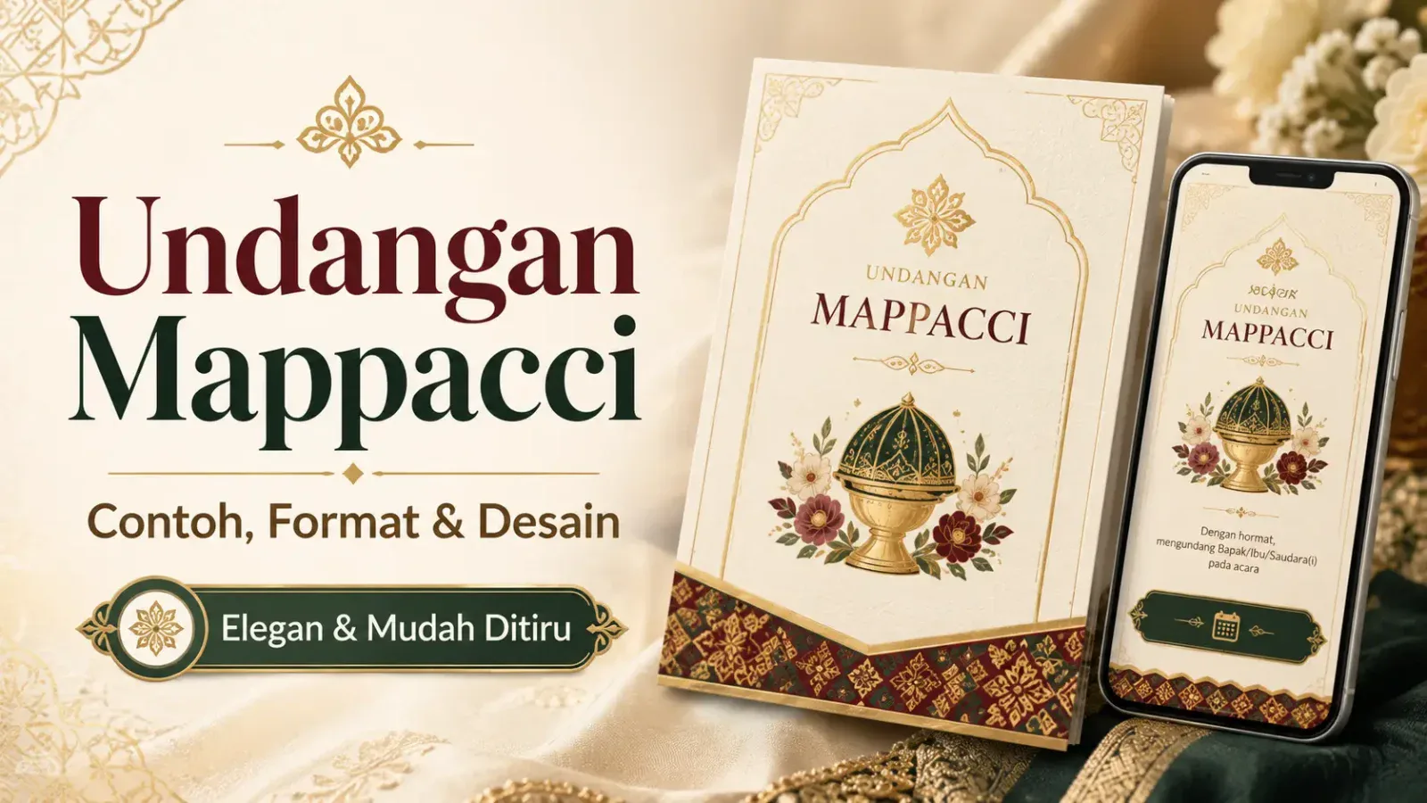Undangan Mappacci: Contoh, Format, Desain, dan Tips Membuatnya