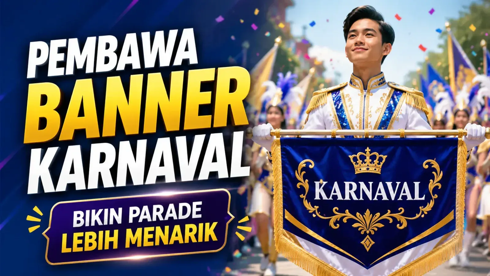 Raih Kesuksesan Festival dengan Pembawa Banner Karnaval yang Mempesona!
