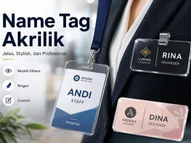 Name Tag Akrilik dengan Identitas yang Jelas dan Stylish