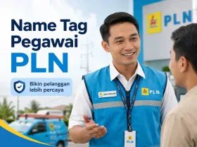 Name Tag Pegawai PLN: Identitas dan Keprofesionalan Dalam Satu Aksesori