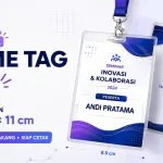 Tutorial Membuat Name Tag B3 Ukuran 8.5 x 11 cm