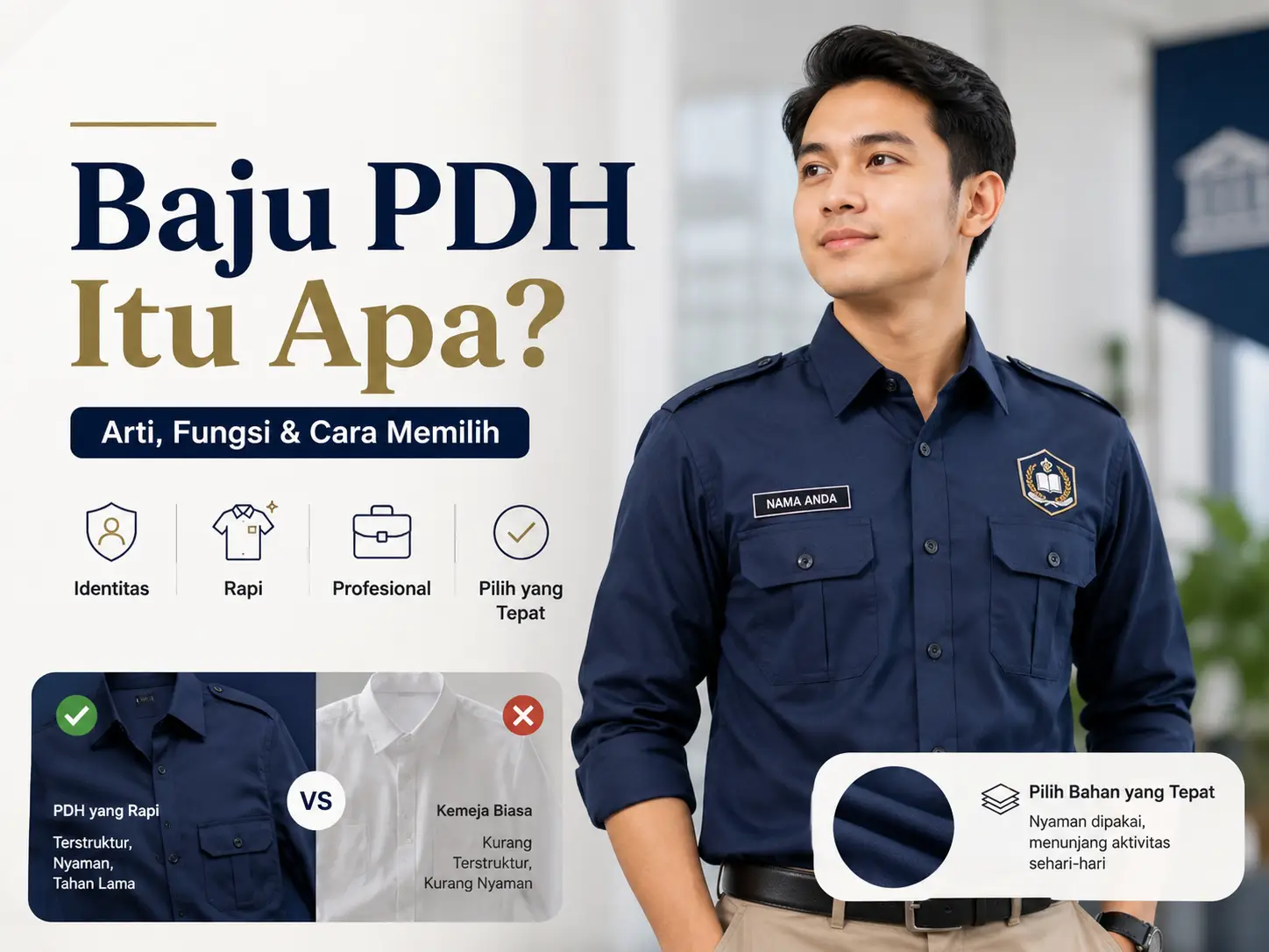 Baju PDH Itu Apa? Panduan Lengkap Arti, Fungsi, dan Cara Memilihnya