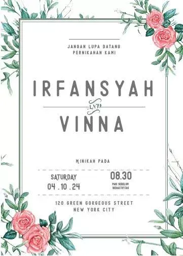 Jual Desain Undangan Pernikahan Modern - Gambar 3