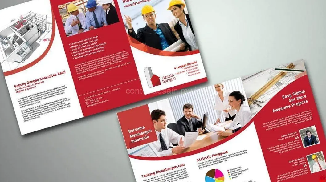 100+ Contoh Brosur Simple Sederhana Menarik