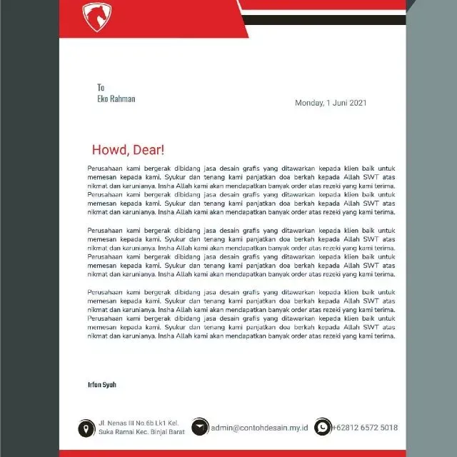 Desain Kop Surat #0006