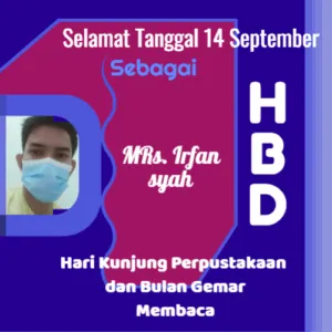 Twibbon Hari Kunjung Perpustakaan dan Bulan Gemar Membaca