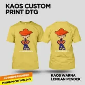 Baju Kaos NFT contohdesainmyid.com Ekanist dengan Topi Pelita