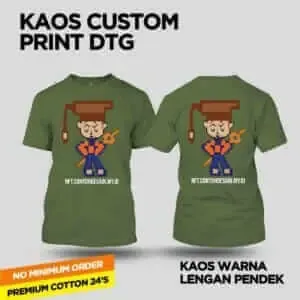 Baju Kaos NFT contohdesainmyid.com Ekonist dengan Topi Amaden dan Pedang Pelita