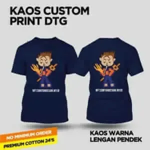 Baju Kaos NFT contohdesainmyid.com Ekonist Smooking dengan Pedang Pelita