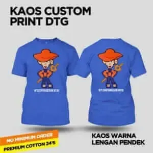 Baju Kaos NFT contohdesainmyid.com Ekanist dengan Topi dan Pedang Pelita