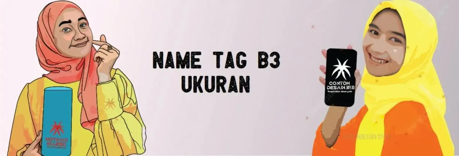 Tutorial Membuat Name Tag B3 Ukuran 8.5 x 11 cm