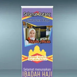 Roll Banner Selamat Datang Jamaah Haji