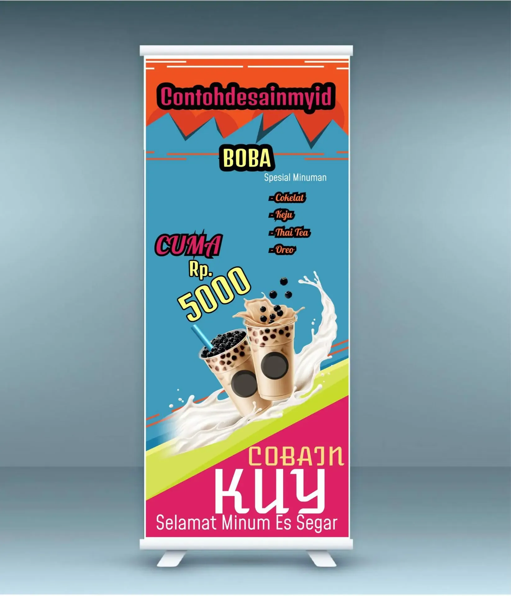 contoh banner minuman