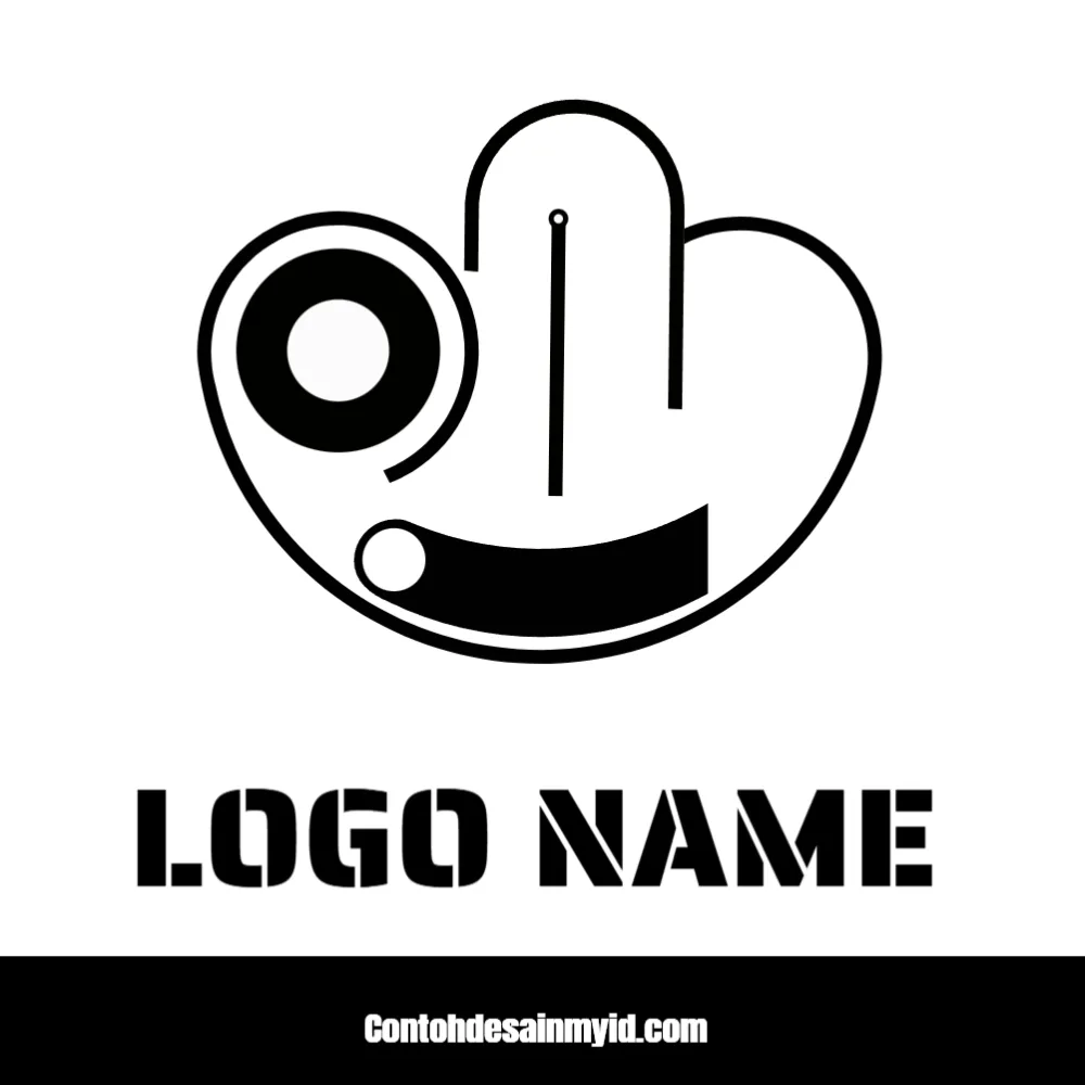 Logo Invisible Clear Hand