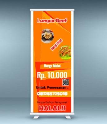 Roll Banner lumpia beef