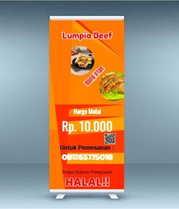 Roll Banner lumpia beef - Gambar 2