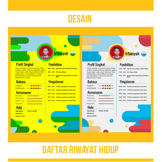 Daftar Riwayat Hidup Buble Gum