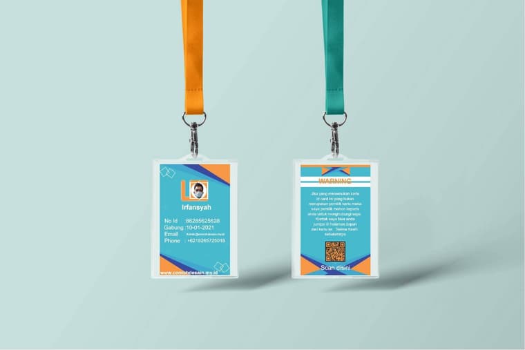 contoh id card perusahaan yang keren