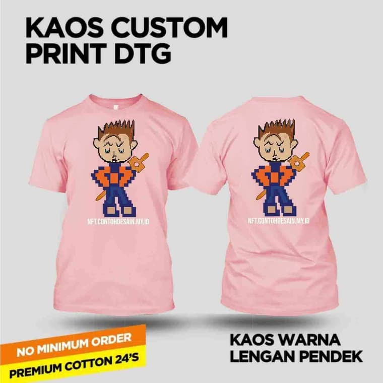 Baju Kaos NFT contohdesainmyid.com Ekonist dengan Pedang Pelita 1 baju kaos