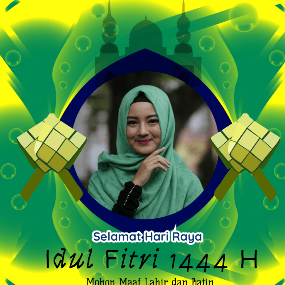 Twibbon Idul Fitri Estetik