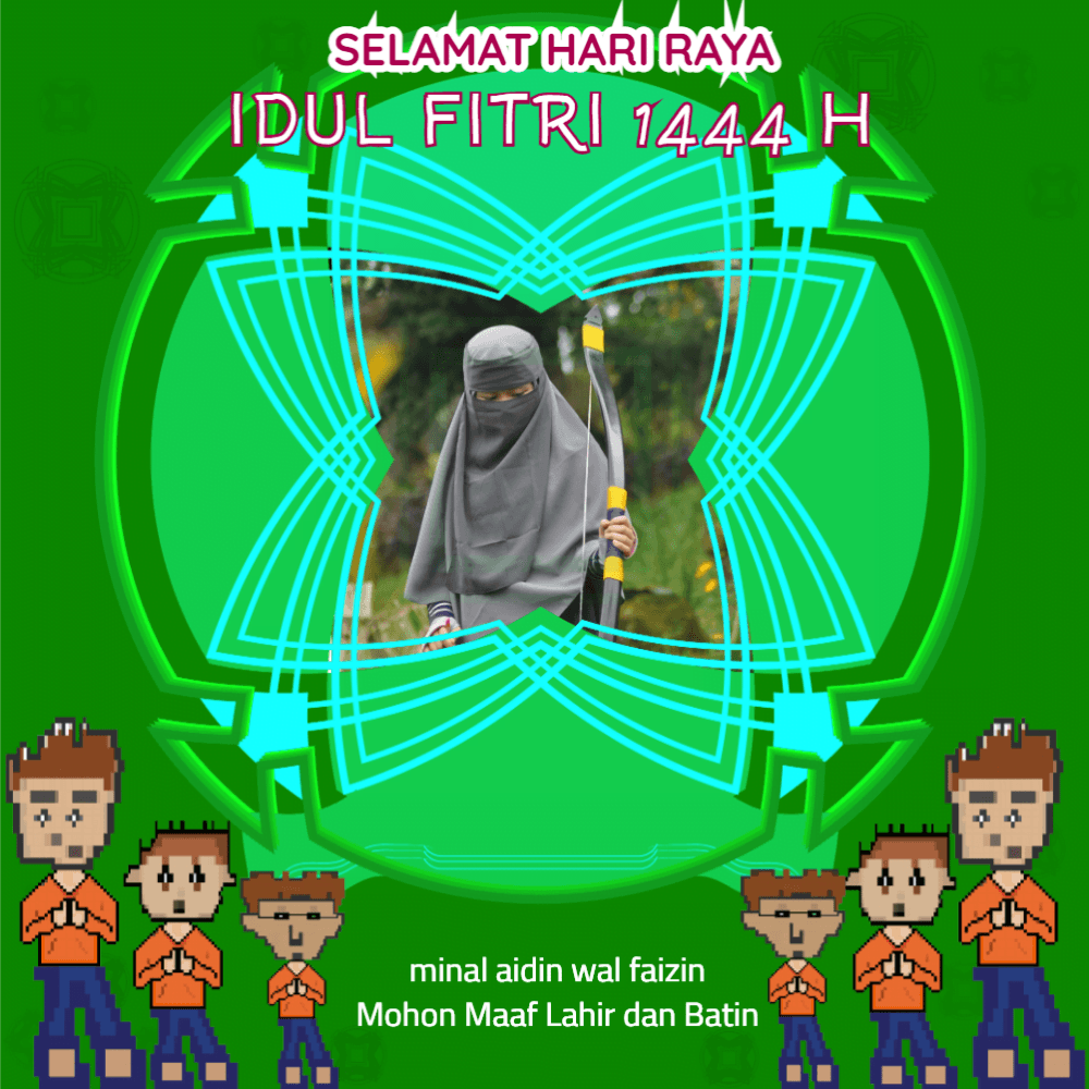 twibbon idul fitri anak