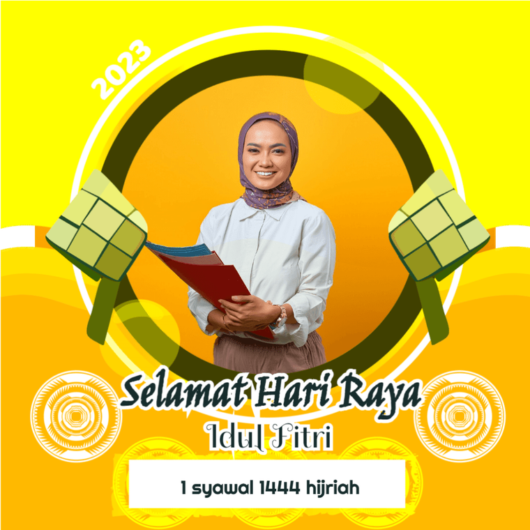 Twibbon Idul Fitri Estetik 1444 h