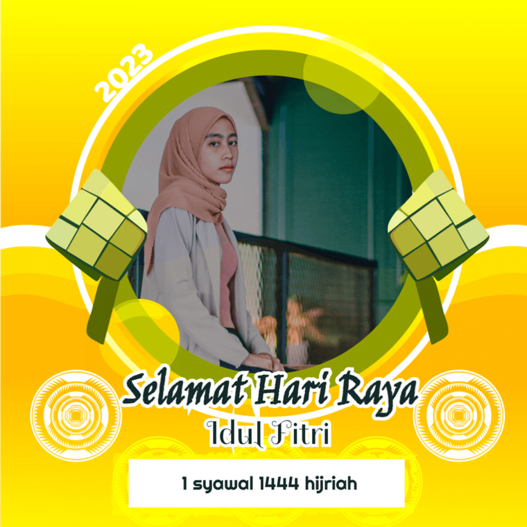 Twibbon Idul Fitri Estetik 1444 h