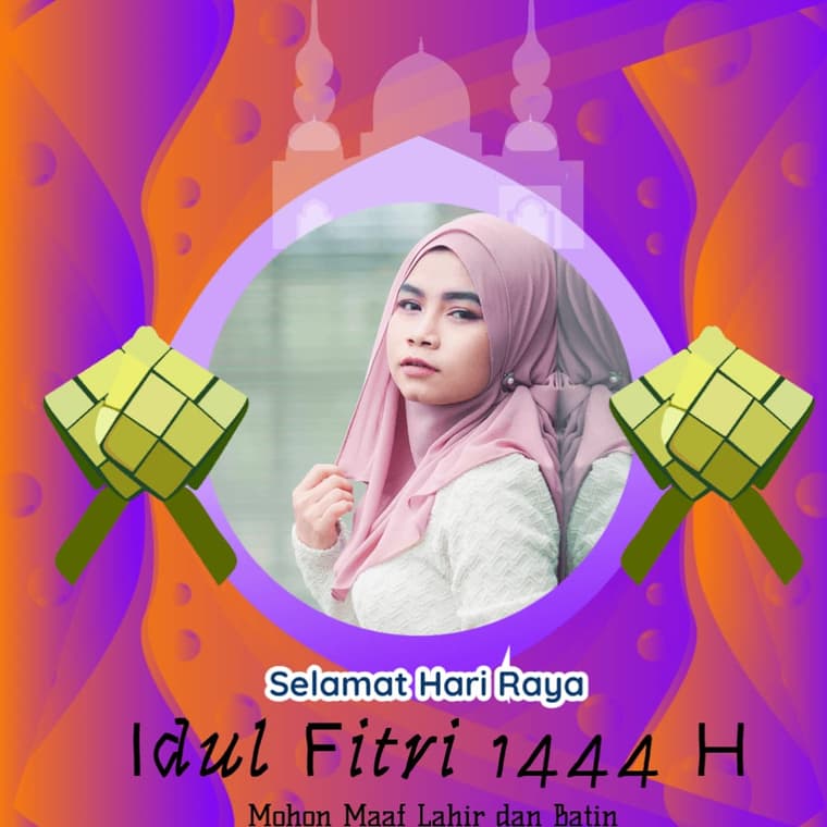 Twibbon Idul Fitri Estetik