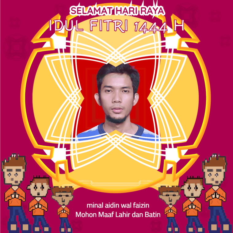 twibbon idul fitri anak