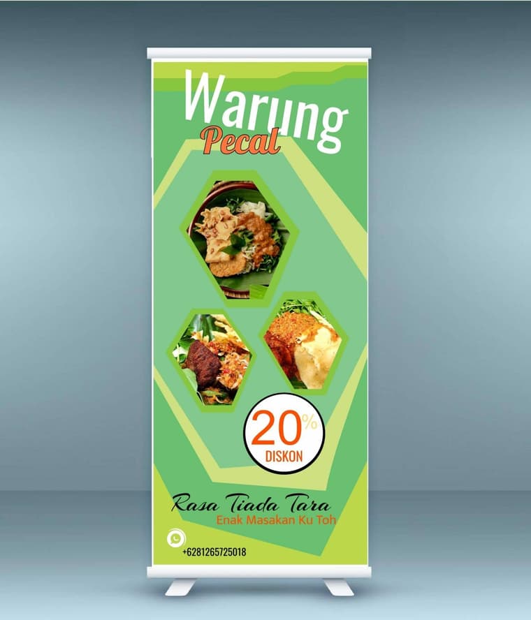 Roll Banner Makanan yang Menarik