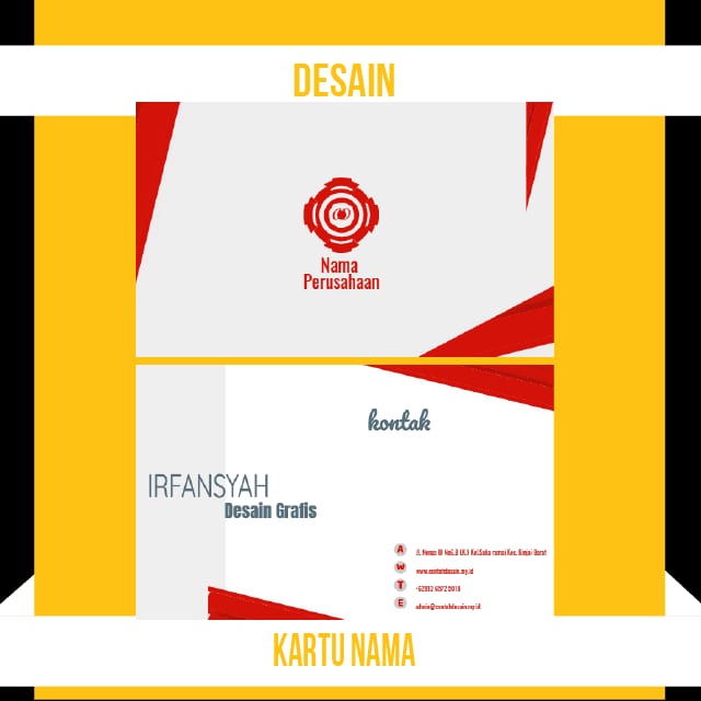Desain Kartu Nama #0003 1 Desain Kartu Nama